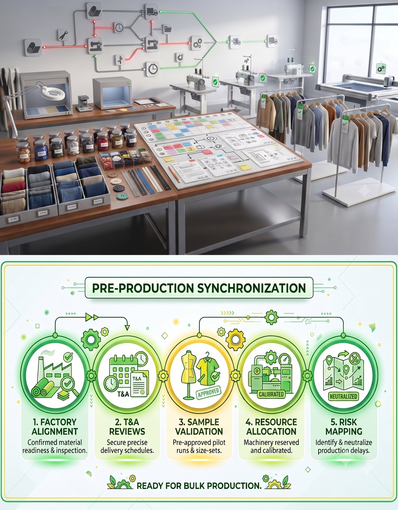 Comprehensive Pre-Production Synchronization